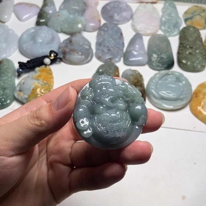 颈饰未镶嵌翡翠财爷27