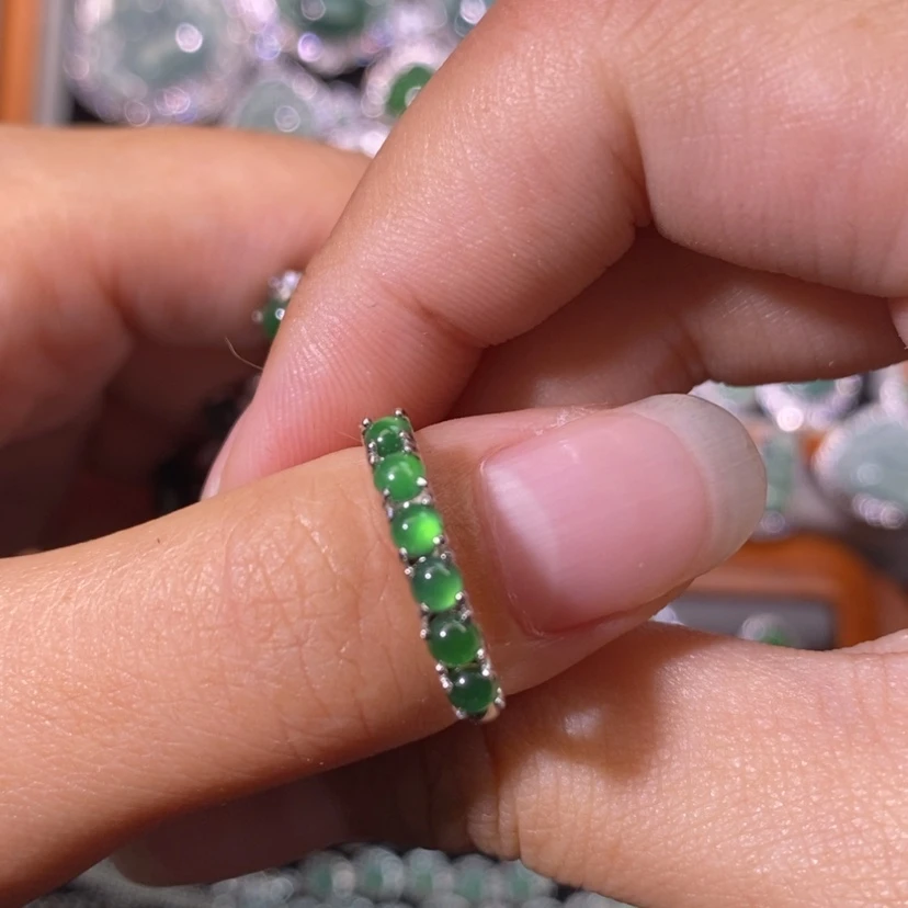 【闪购商品】翡翠银S925镶嵌颈饰天然