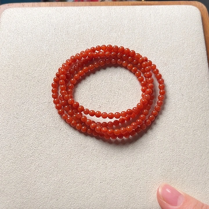南红玛瑙未镶嵌手串