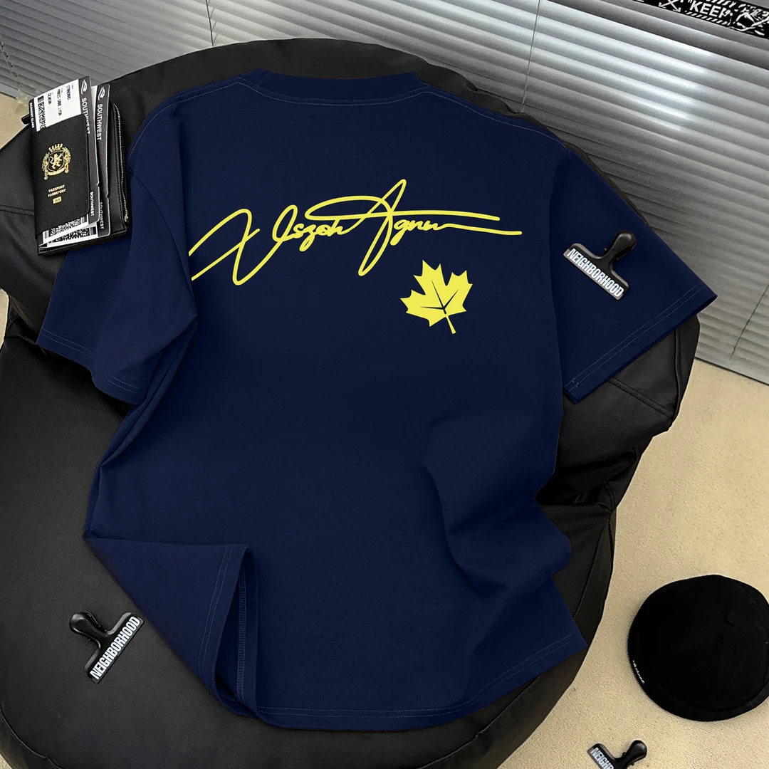 Dekkry夏季国潮印花短袖ins100%纯棉T恤男女宽松百搭个性创意上衣