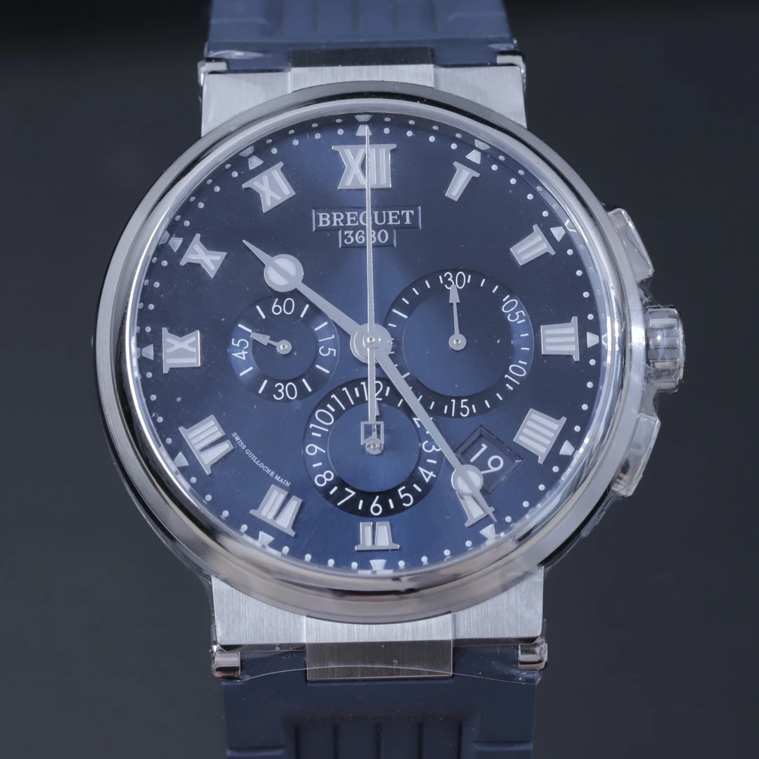 全新未使用 BREGUET/宝玑 航海 自动机械男士腕表  钛金属 42.3mm