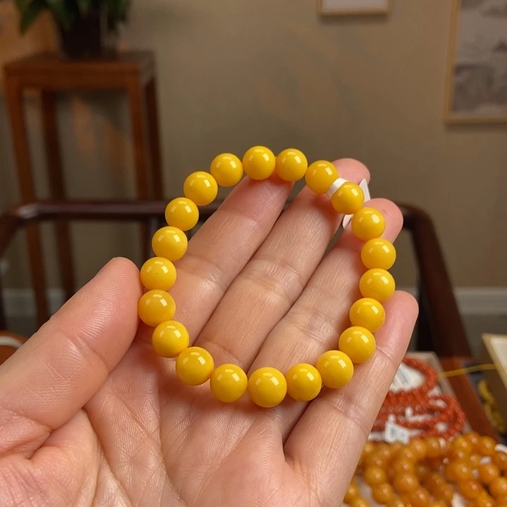 琥珀手链未镶嵌蜜蜡手串9