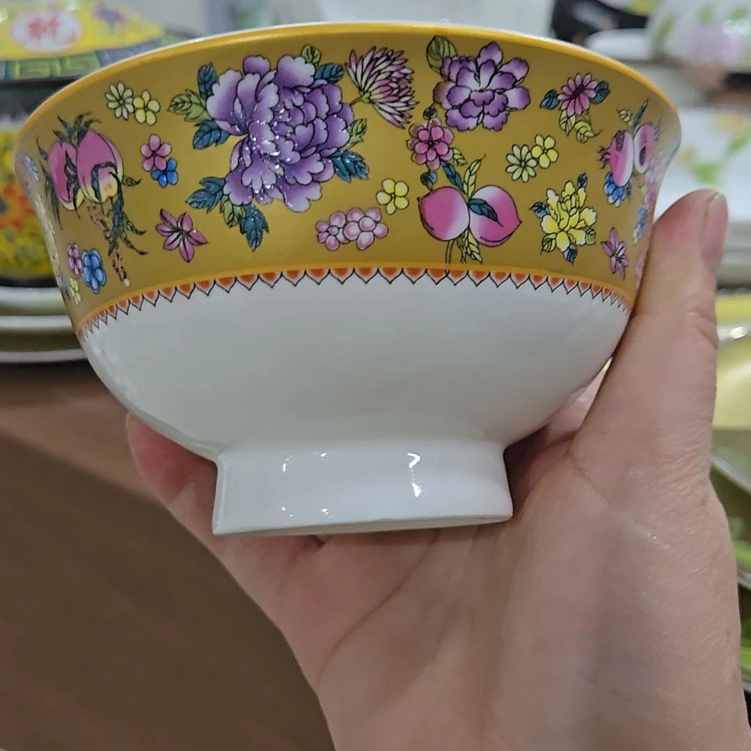 碗微瑕4.5寸6个珐琅彩万花6666666