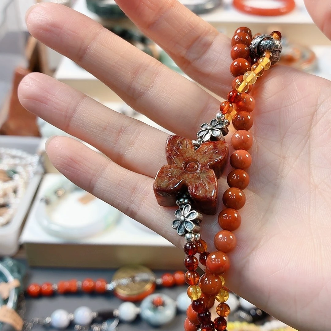 小***妖翡翠未镶嵌手链手串