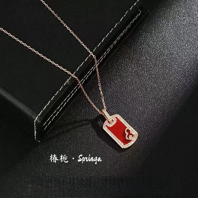 铜合金项链 镀K金D5014法★【鸿运葫芦】夏Springa椿栀时尚项链