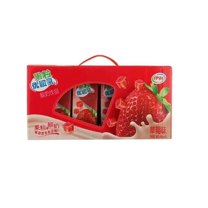 伊利草莓果粒优酸奶245ml*12