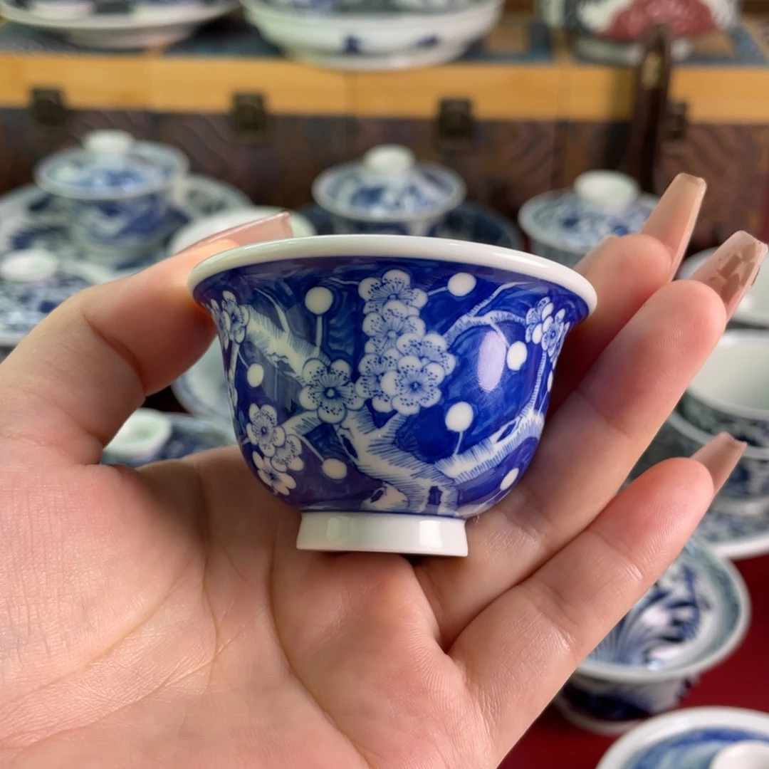 11微瑕景德镇茶具杯子