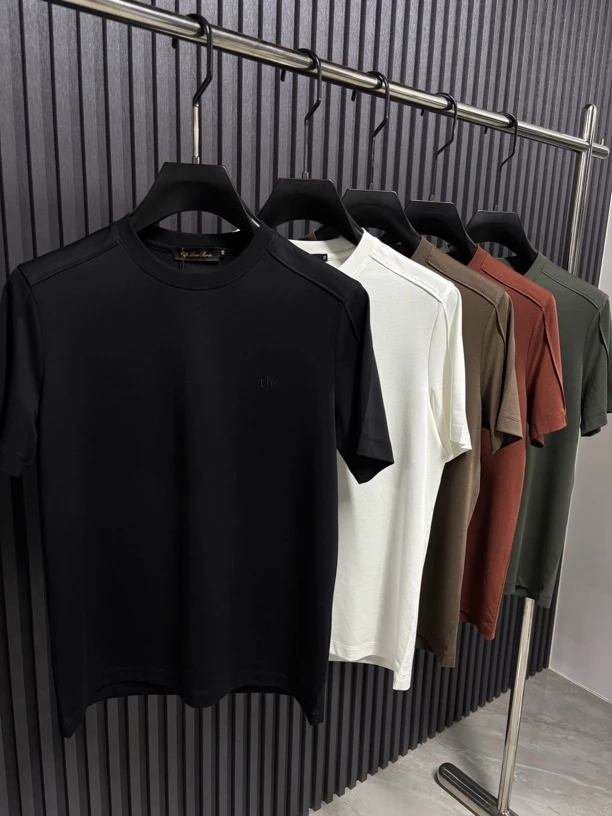 男士短袖“亚古力”莫代尔高级纯色圆领时尚简约百搭休闲T恤259