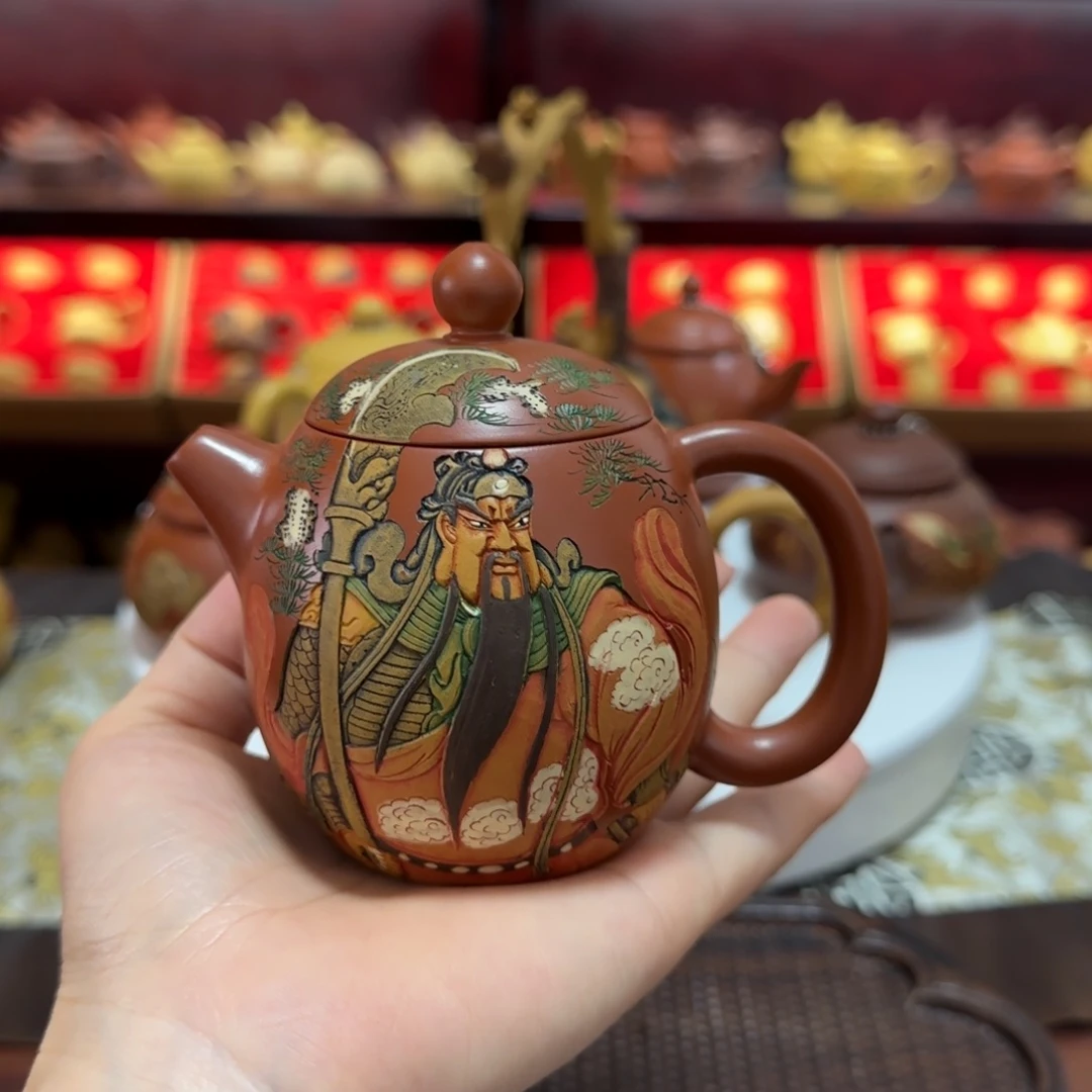 茶壶段泥龙蛋关公
