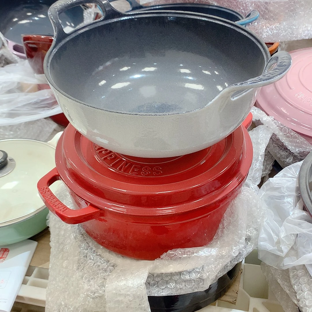 铸铁珐琅锅不粘锅27白元宝