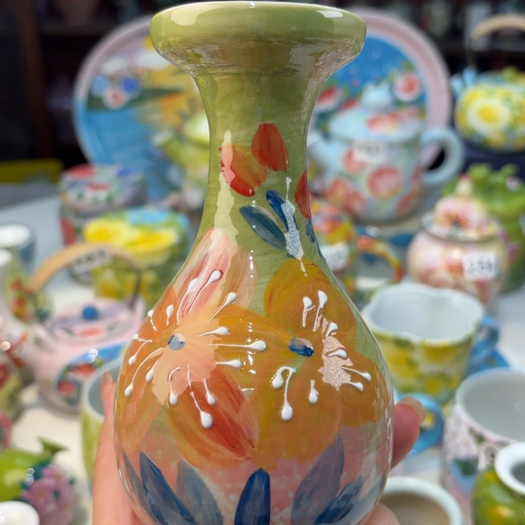 瓷片景德镇手绘高温釉下彩陶瓷茶具