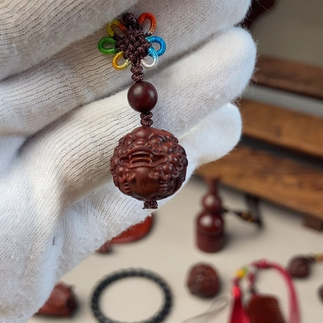 小叶紫檀手串/手链貔貅手机挂件