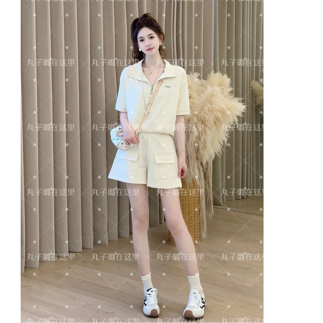 【律动夏日】LULU夏季新款时尚休闲液氨棉舒适金属标套装JY690A/ZK