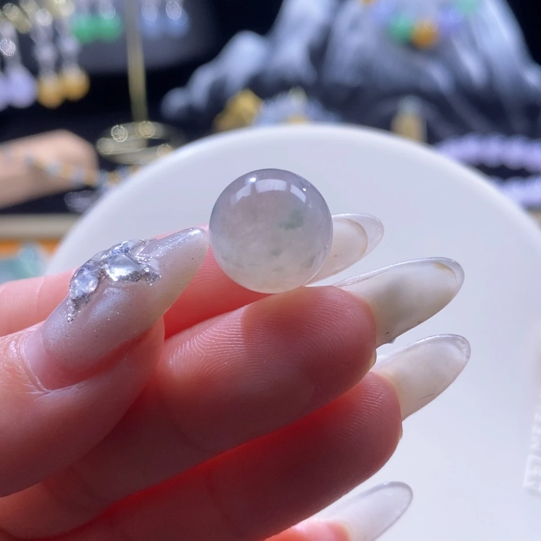 颈饰未镶嵌翡翠翡翠冰茶飘绿珠