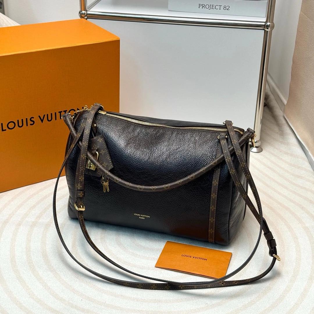 95新 LouisVuitton/路易威登 棕色 油蜡皮 express中号/628417738