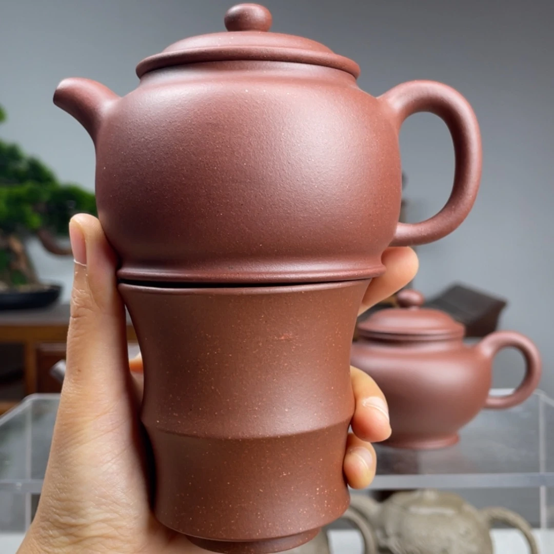 【闪购商品】紫砂茶壶建*高砂紫泥文欣德中容量220cc