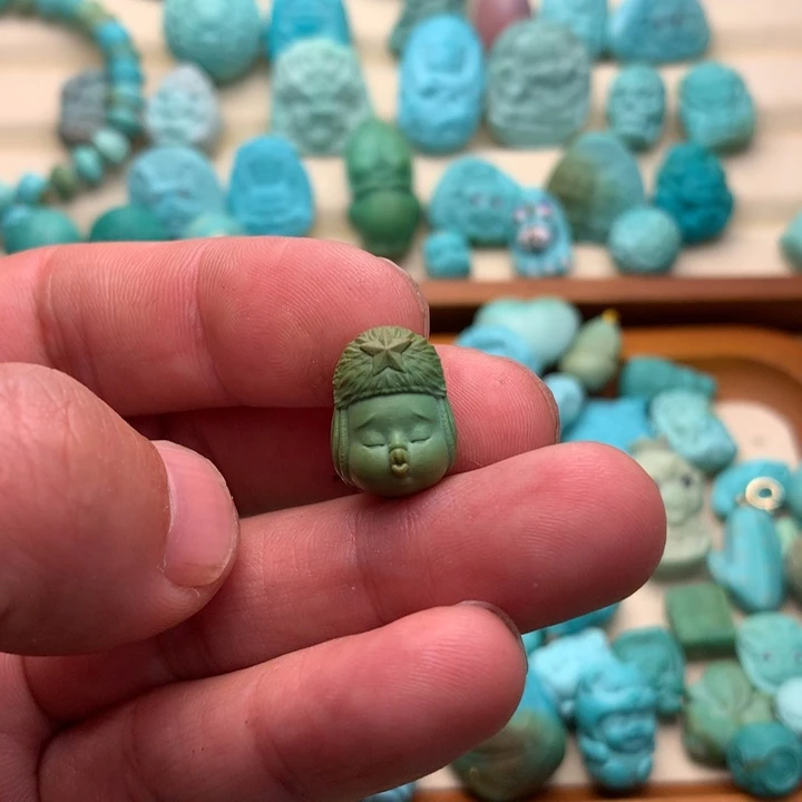 绿松石珠宝奇石未镶嵌用****4