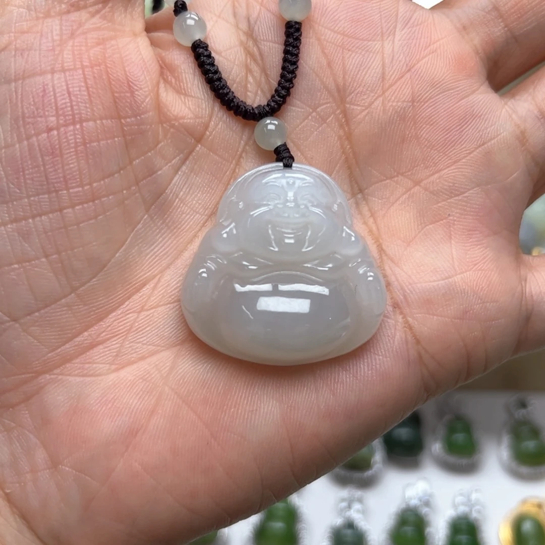 和田玉未镶嵌吊坠(不含链)幸***乐