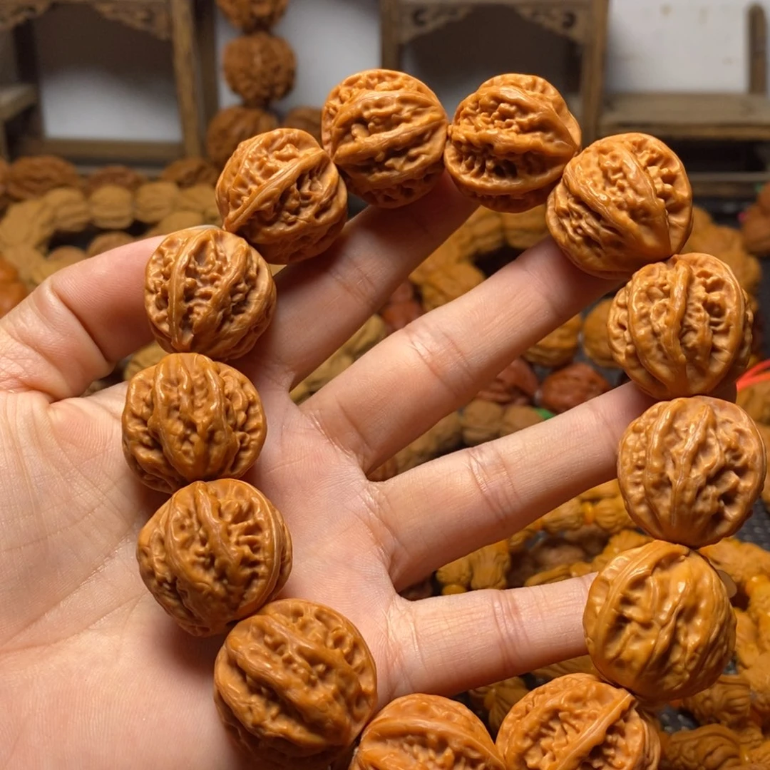 平***ざ手串文玩核桃龙脊八棱手串