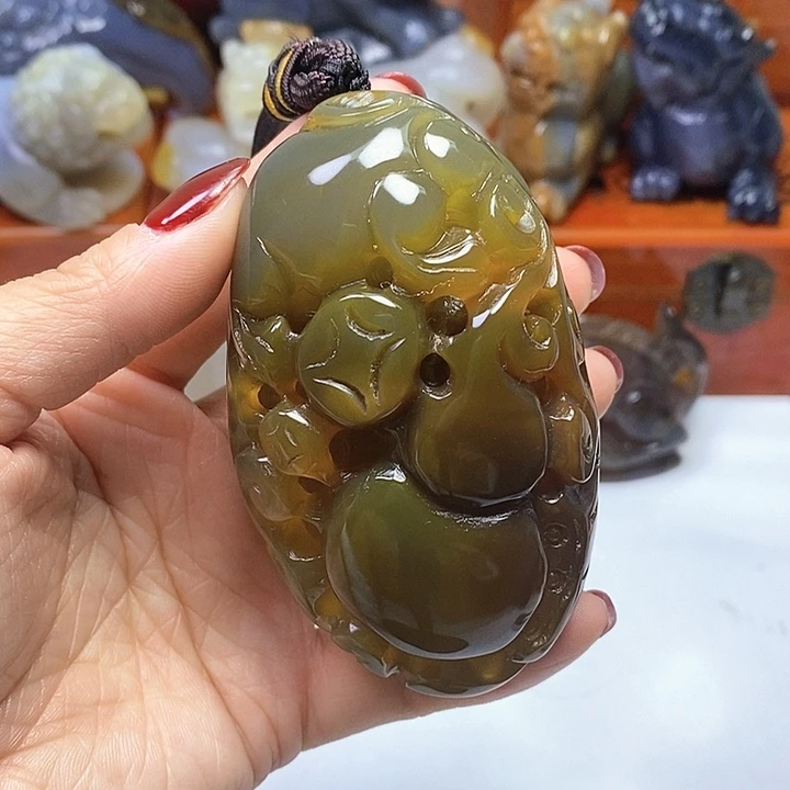 玛瑙/玉髓手把未镶嵌用****8