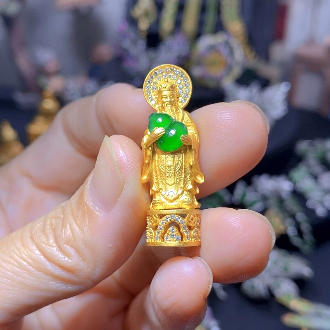 翡翠银S925镶嵌颈饰天然翡翠