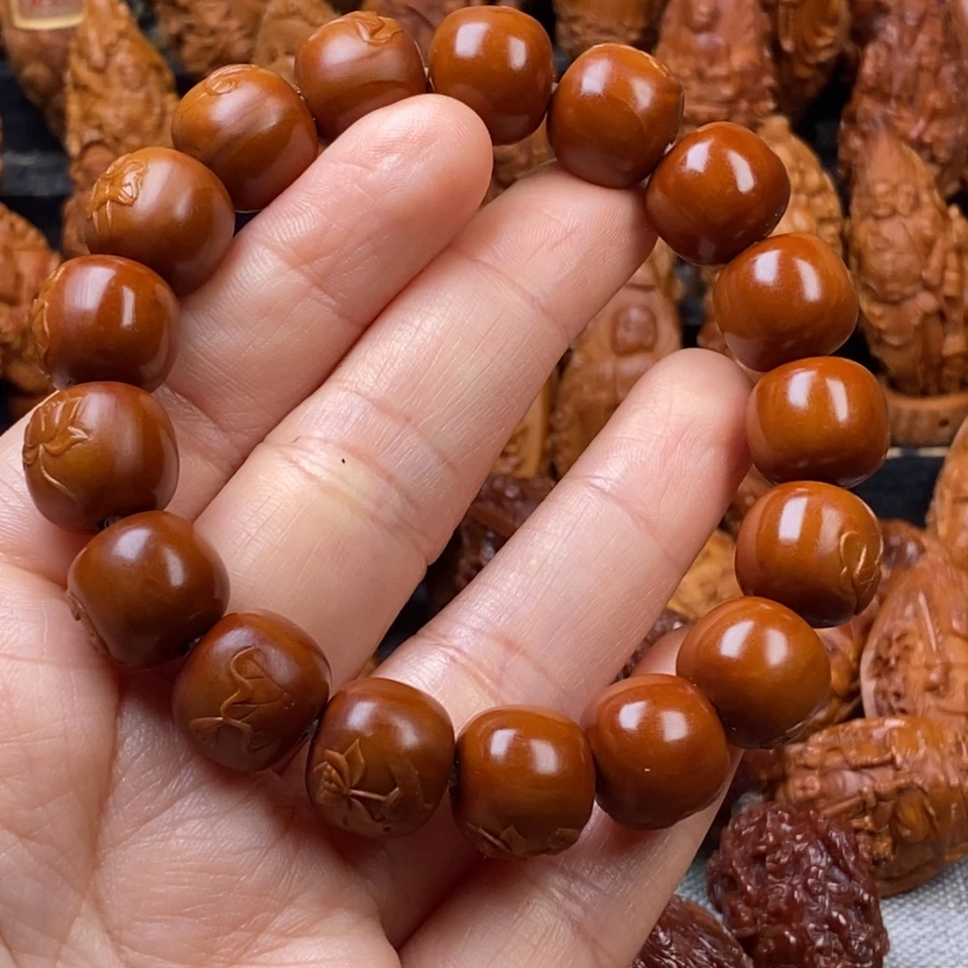 人***哥橄榄核手串/手链核雕