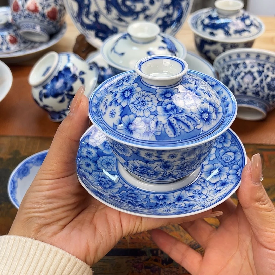 杯景德镇3️⃣才万花盖碗