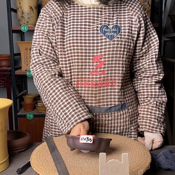 紫砂紫砂花盆一物一拍