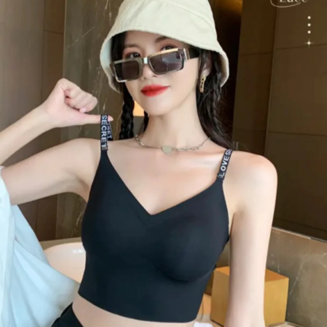 Lettering（bra）字母肩带内衣美背一衣两穿夏季舒适无痕内衣6693
