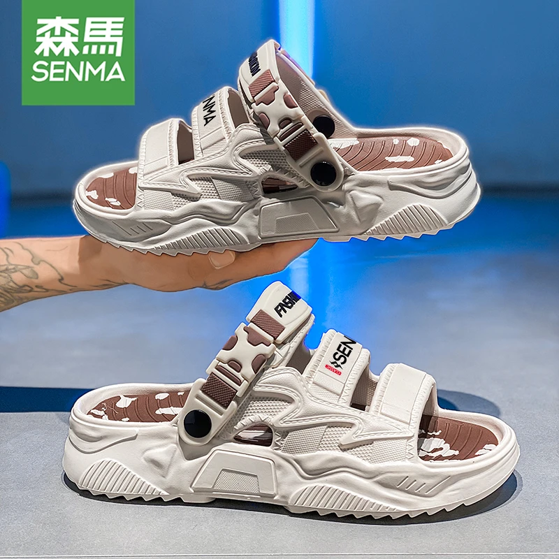 森马凉鞋2025新款爆款夏季外穿厚底防滑防臭开车两穿沙滩一字拖鞋