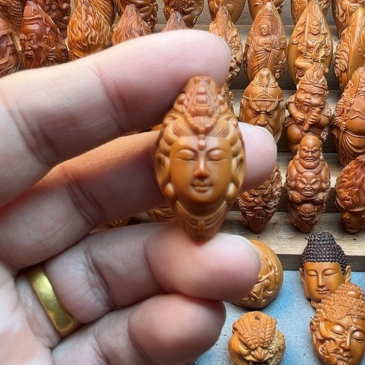 橄榄核吊坠19观音