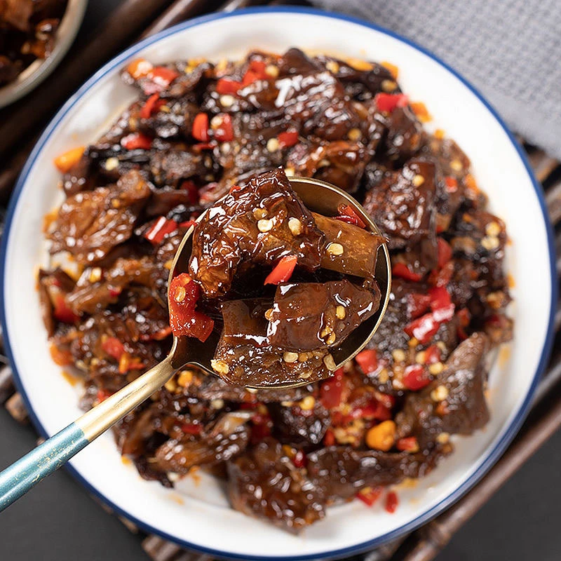 湖南耒阳剁辣椒干茄子农家手工制作干茄子坛子菜咸菜土特产