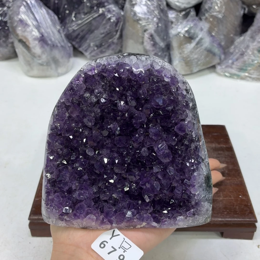 紫晶未镶嵌眼镜水晶