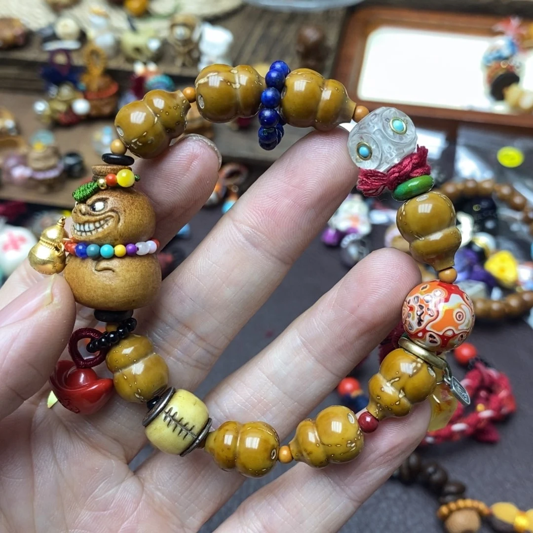 紫金鼠手串葫芦手链