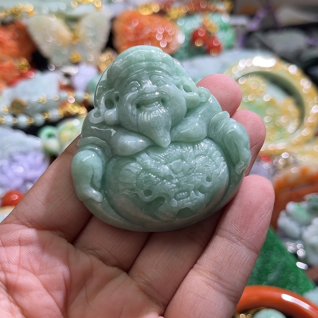 彩***姐翡翠未镶嵌颈饰待编织