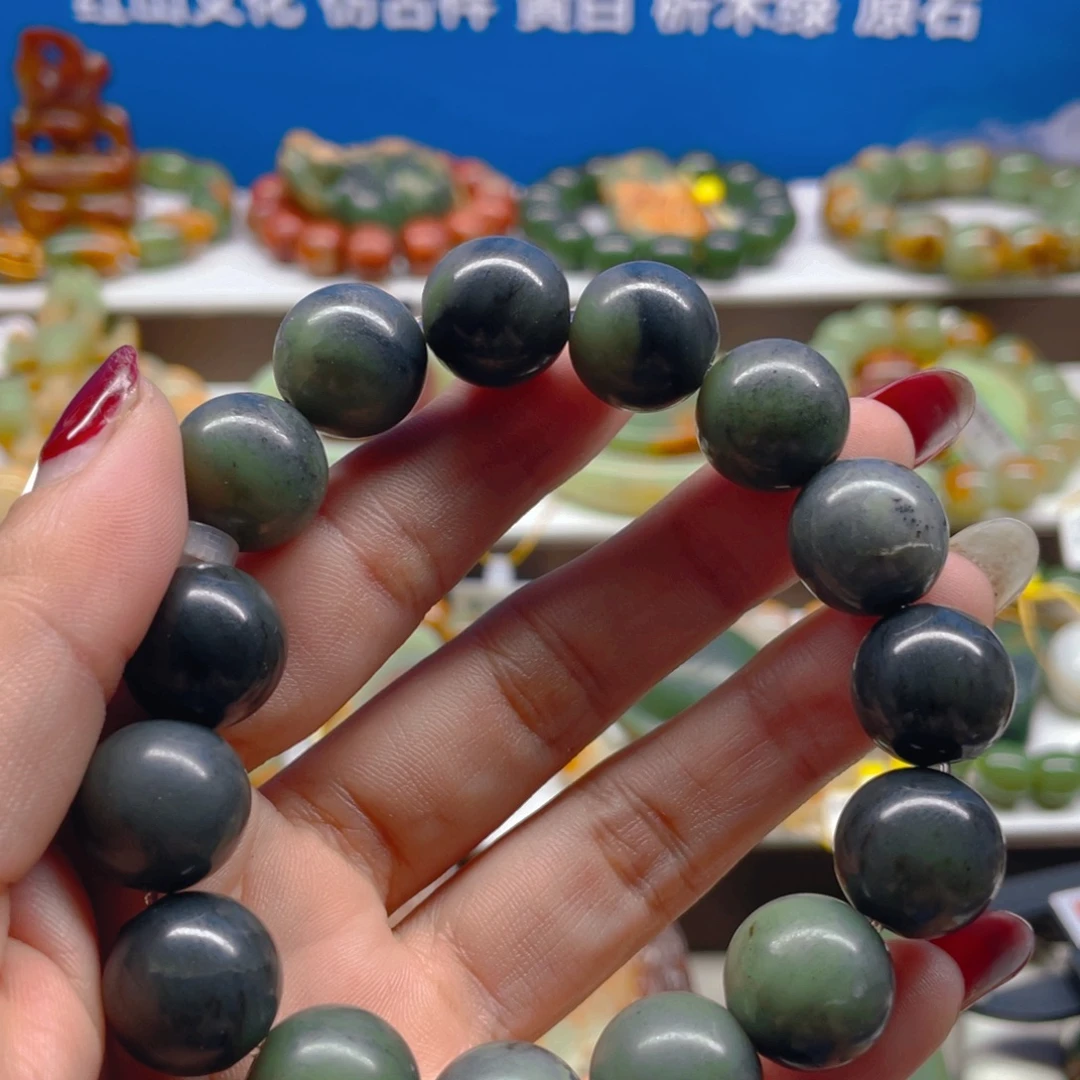 未镶嵌手串透闪石质玉