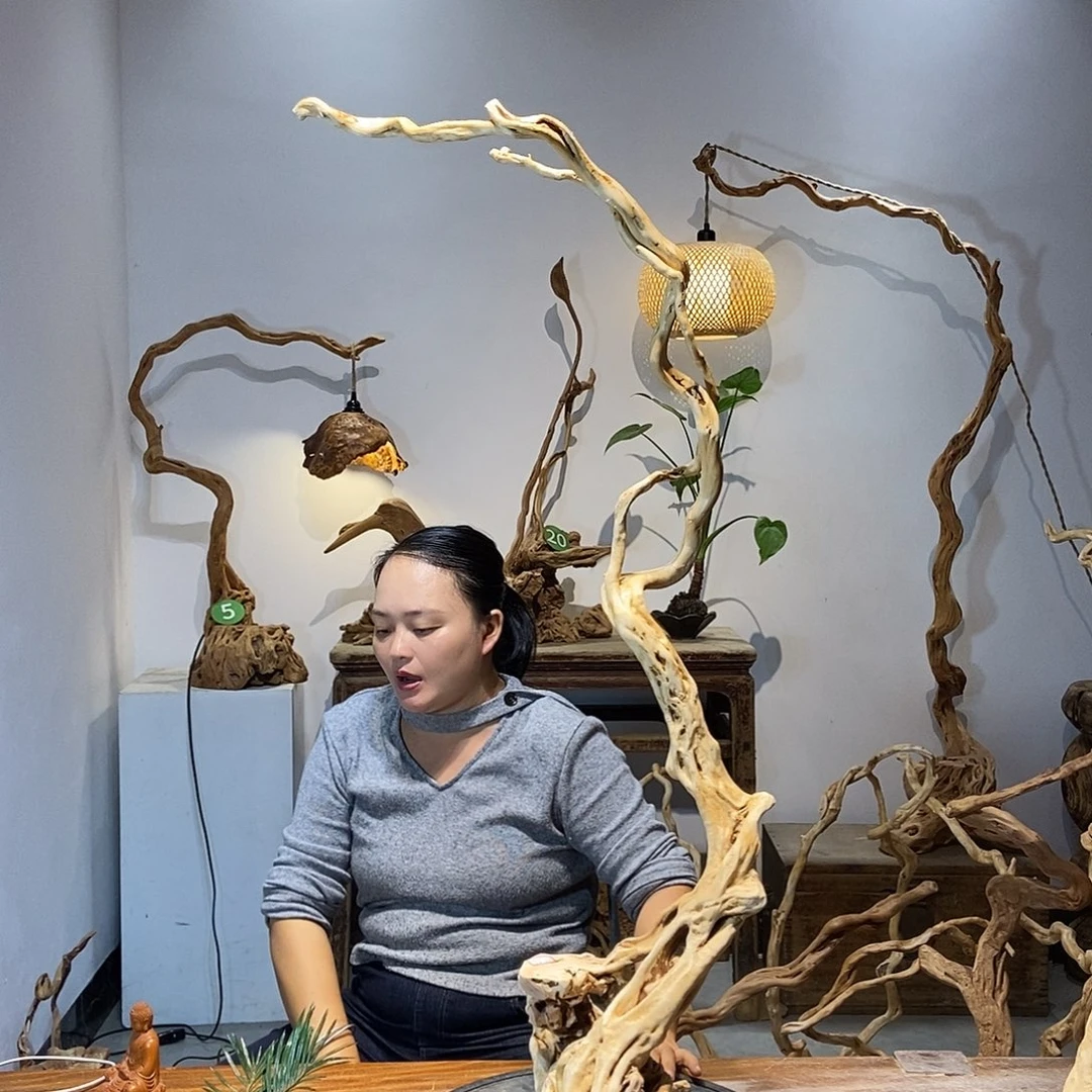 古***生天然根雕陶制艺术品