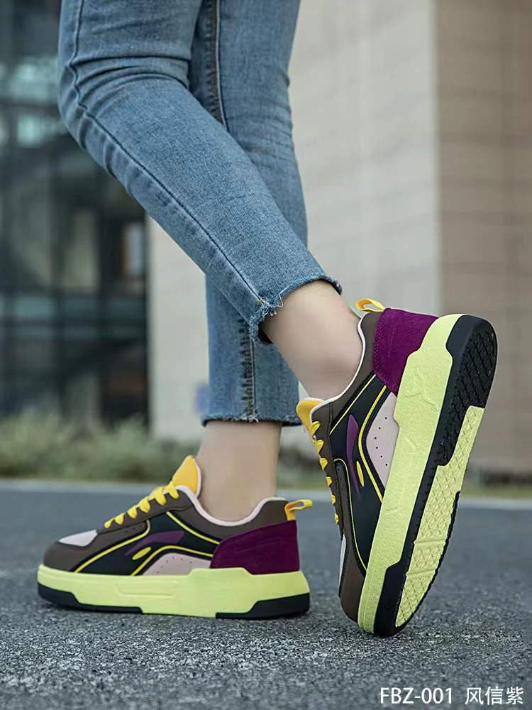 飞步者(爆米花)毽子功能鞋运动鞋风信紫休闲鞋