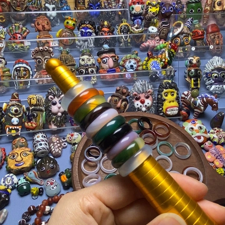 颈饰玻璃戒指跑环一个013