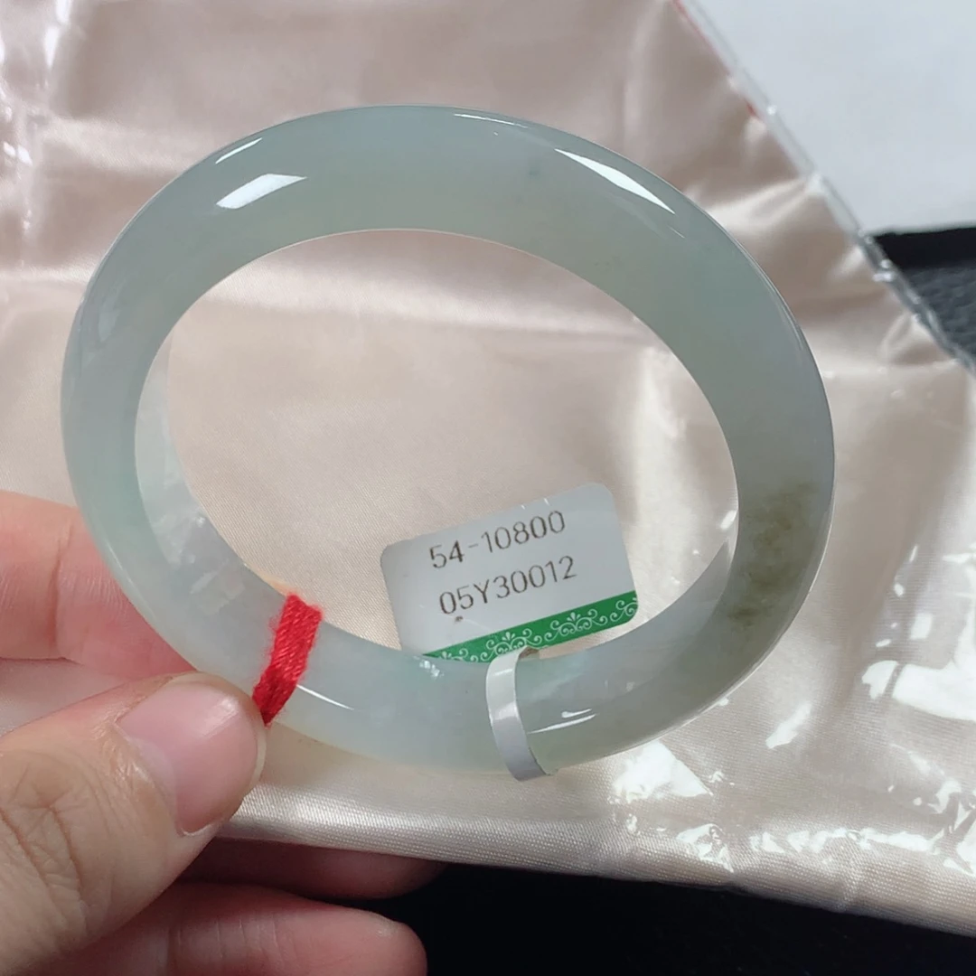 翡翠手镯未镶嵌缅甸天然翡翠手镯54圈口