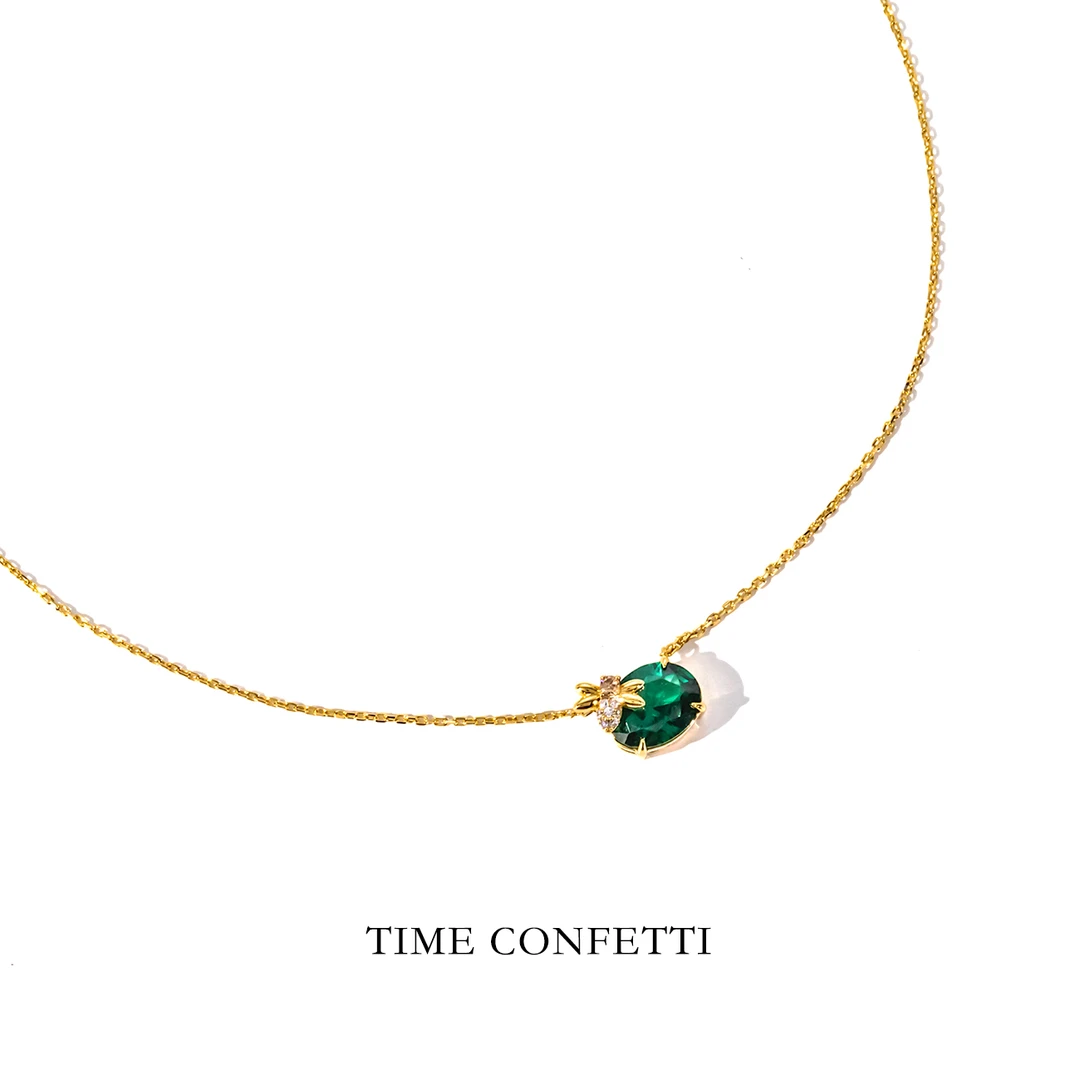 黄铜项链 镀K金【孙二娘】小蜜蜂-气质简约百搭吊坠项链TC 10431