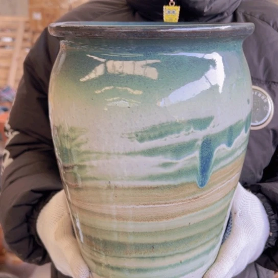 紫砂花盆高31口20————