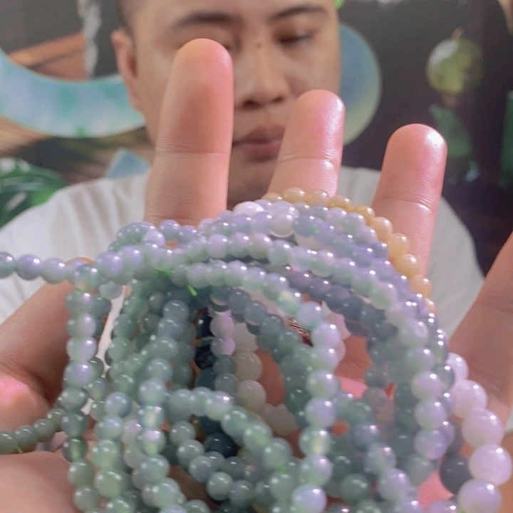 翡翠合金项圈天然翡翠手串（多样性发货一个随机）