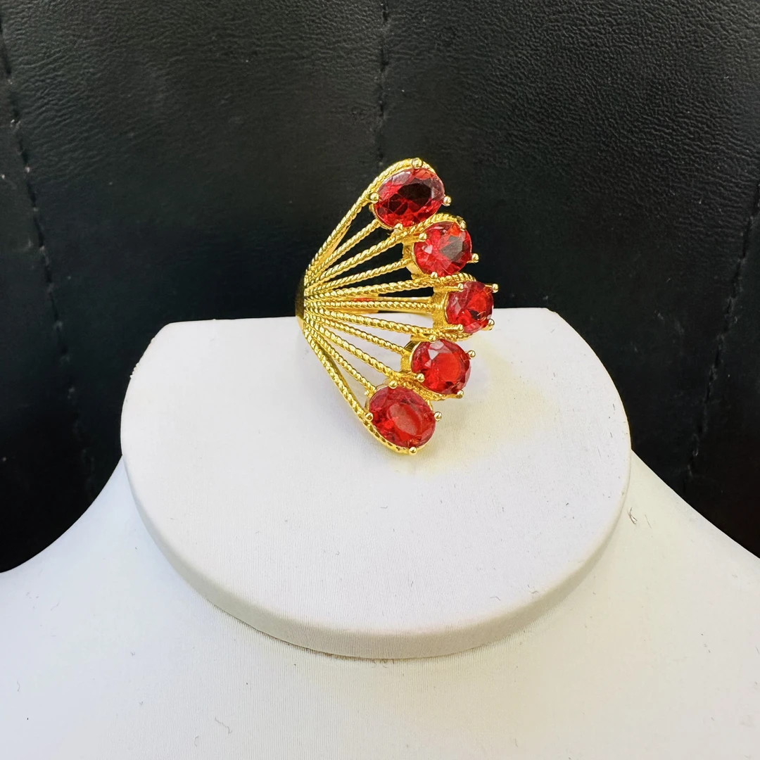 合金玻璃戒指 490号新款个性戒指