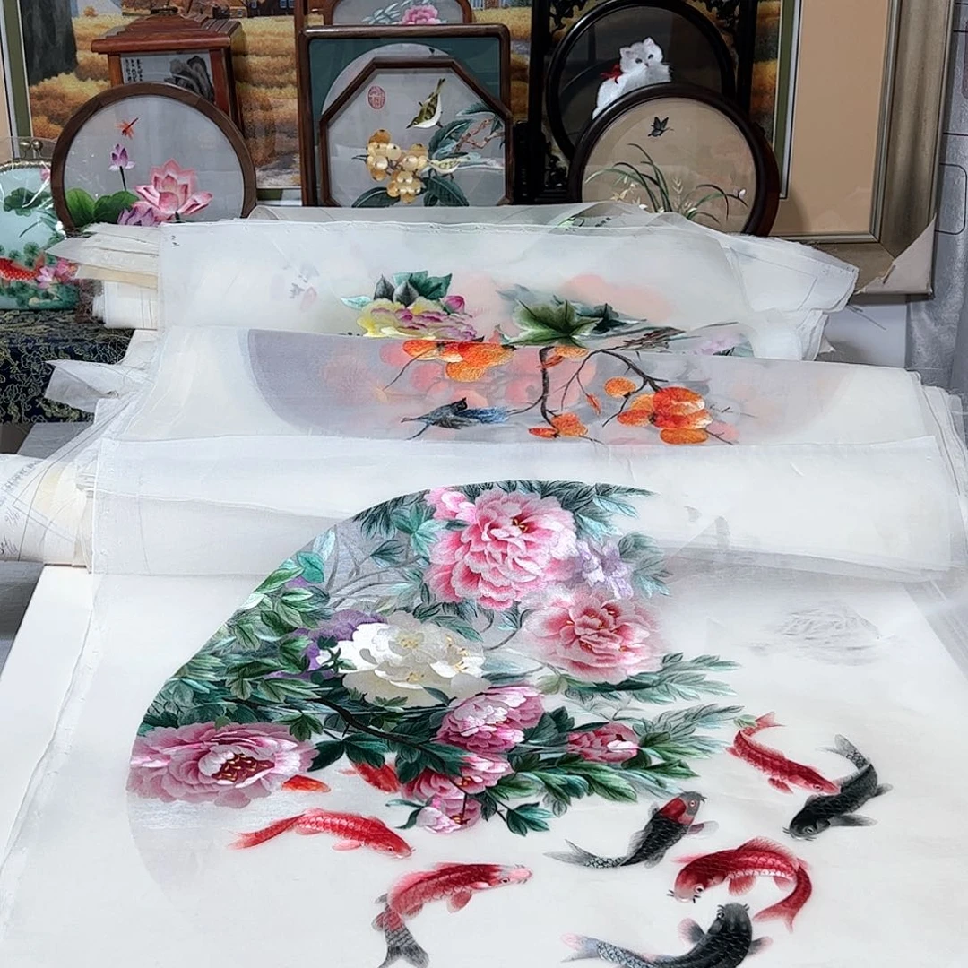 刺绣纯手工刺绣画