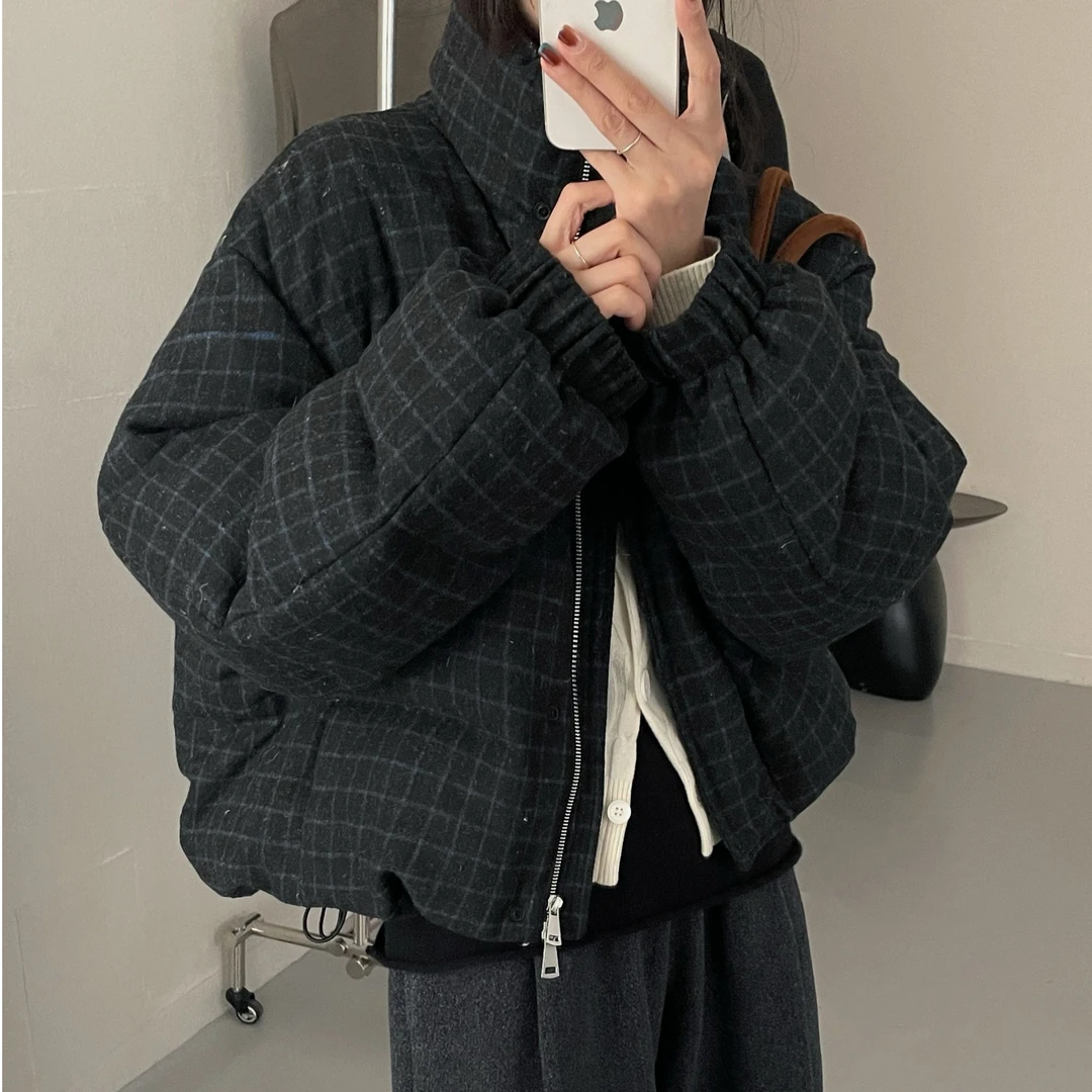 FUJIA STYLE新款气质休闲韩版简约立领长袖羽绒服YR249039