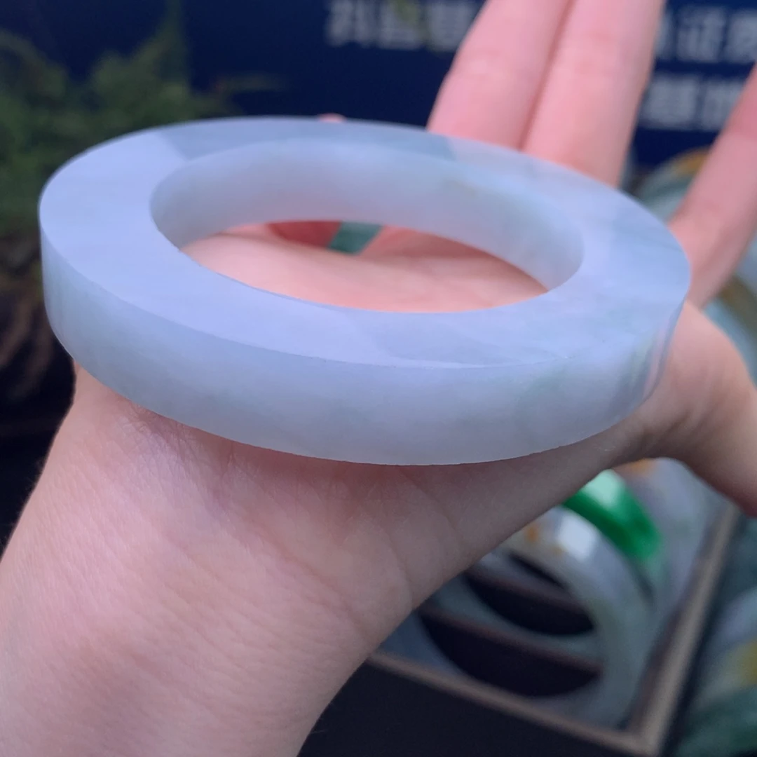 定制翡翠未镶嵌手镯定制不退不换