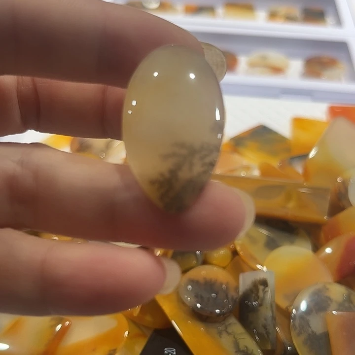 石英质玉（黄龙玉）未镶嵌颈饰