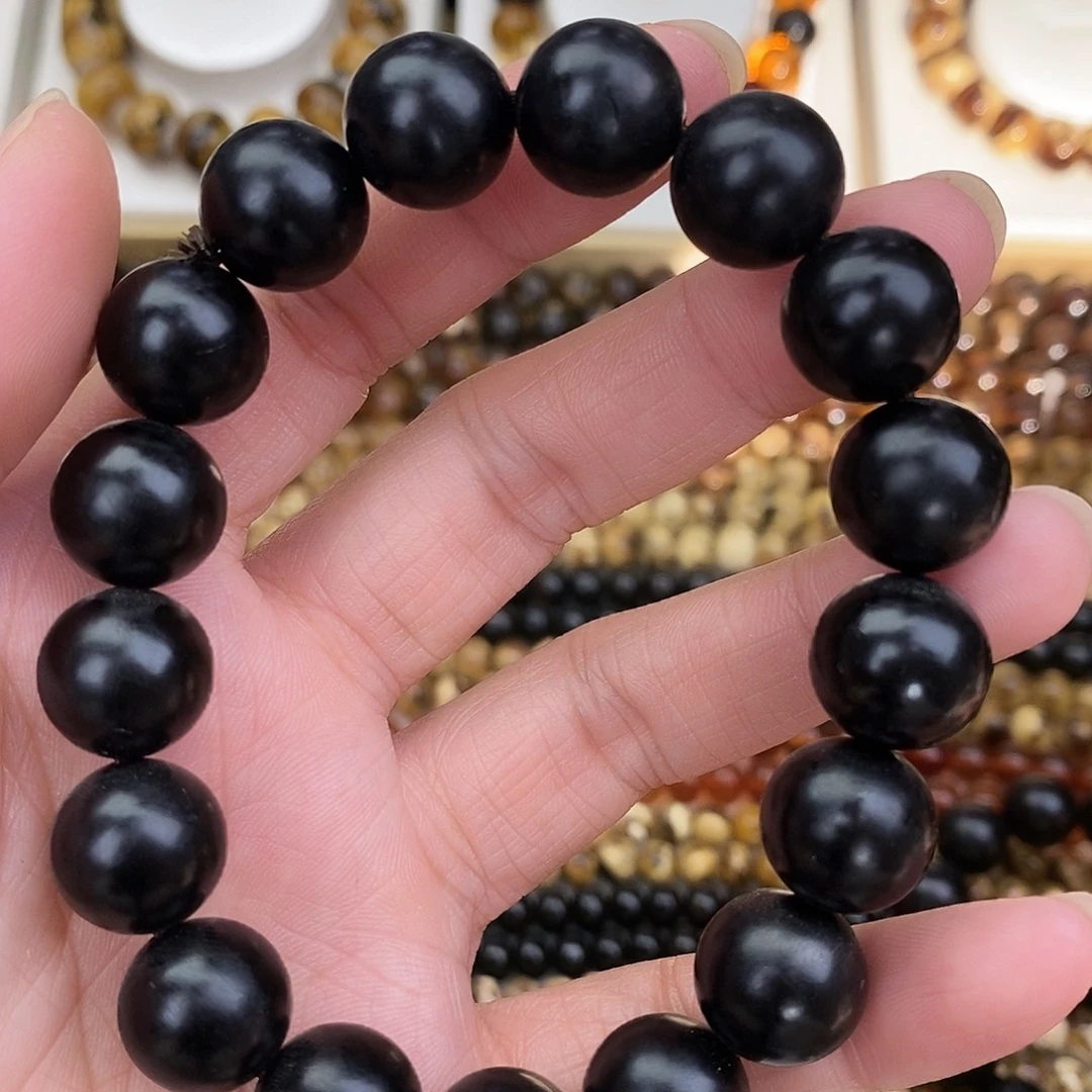 琥珀未镶嵌裸石煤精13