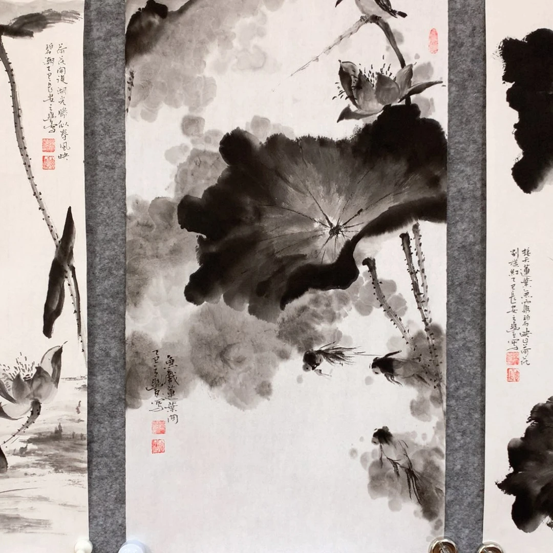 国画花鸟作品写意